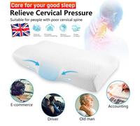 Derila Memory Foam Ergonomic Pillow. The Perfect Bed Pillow for Side, Back, Stomach Sleepers. With Contoured Pillow You Will Wake Up Refreshed (Pack of 1)