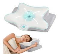 Cervical Neck Pillow - Ergonomic Bed Pillow for Neck Pain Relief, Orthopedic Contour Side Sleeper Pillow for Sleeping, Cooling Memory Foam Pillows for Back & Stomach Sleepers with Pillowcase