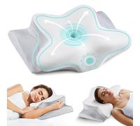 Cervical Neck Pillow for Pain Relief - Cooling Side Sleeper Pillow for Sleeping, Ergonomic Memory Foam Pillows for Neck Support, Contour Orthopedic Bed Pillow for Back Stomach Sleepers