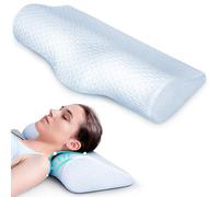 Cervical Neck Pillow For Pain Relief Sleeping, Adjustable Ergonomic Memory Foam Pillow, Cooling Orthopedic Side Sleeper Pillow For Bed, Sofa & Floor Snow White