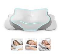 Cervical Neck Pillow for Pain Relief Sleeping -Neck Pillows Ergonomic Memory Foam Cervical Pillow with Cooling Breathable Pillowcase, Contour Neck Pillow for Side, Back, and Stomach Sleepers