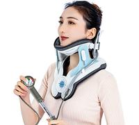 Cervical Neck Traction Device, Adjustable Neck Traction for Neck Pain Relief, 3 Power Levels & 8 Airbag Support, Home Use Neck Stretcher Device, Ergonomic Design (Blue)