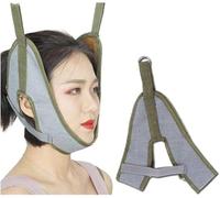 Cervical Neck Traction Device for Home Use, Upgraded Neck Stretcher Cervical, Neck Stretching Fixed Belt Hanging Neck Traction Headgear Neck for Neck Pain Relief