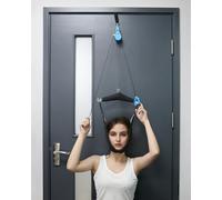 Cervical Neck Traction Device Hammock Over The Door Traction for Neck Relief Tool,Home Use Neck Sling for Spine Decompression with Casters&Safety Devices Upgraded Version (One Size)