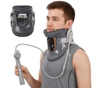 Cervical Neck Traction Device, Inflatable Neck Stretcher for Pain Relief, Adjustable Cervical Support for Neck Decompression and Tension Relief, Collar Neck Support Device with 8 Built-in Airbag