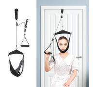 Cervical Neck Traction Device Over Door - Portable Neck Stretcher Hammock for Neck Pain Relief, Spine Decompression & Posture Support for Home or Office