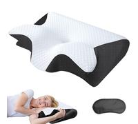 Cervical Pillow - All-Night Neck Support, 2026 New Memory Orthopedics Pillows for Side, Stomach, and Back Sleepers - The Best Sleep of Your Life Starts Here (Black)