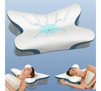 Cervical Pillow for Neck Pain Relief - Ergonomic Neck Pillow for Sleeping Contour Memory Foam Pillows for Neck Support, Orthopedic Bed Pillow for Side Back Stomach Sleepers