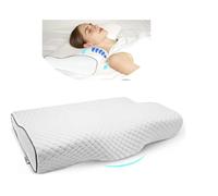 Cervical Spine Pillow for Neck Pain, Shoulder Pain - Orthopedic Memory Foam Support for Side and Back Sleepers - Neck Pillow for Sleeping, Soft Memory Foam (Upgraded Butterfly Design)