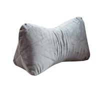 Cervical Support Cushion - Triangular Pillow for Sleeping | 40x18x17cm Velvet Fabric with Wedge Contour, Neck Positioning Bolster for Bed, Lumbar Orthopedic Backrest, Spine Alignment Cushion for Sofa