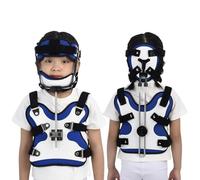 Cervical Thoracic Corrector, Kids Adjustable Chest Orthosis Lumbar, Fracture Brace Fixing Protector Stabilizer, for Neck and Upper Back Injuries Relief, fracture and postoperative recovery(S)