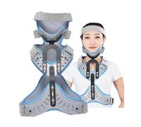 Cervical Thoracic Orthosis, Adjustable Head Neck Chest Support, Removable Arched Chin Support for Neck Stiffness and Weakness, Alleviates Numbness in Neck and Shoulders