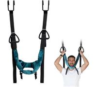 Cervical Traction Device - Ergonomic Thick Fleece Padding Side Handles | Cervical Neck Traction Device, Portable Neck Stretcher Hammock Decompression Home Physical Therapy