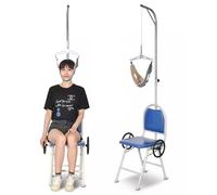 Cervical Traction Hammock Foldable Chair - Home Neck Stretcher Corrector for Spine Pressure, Migraine Relief, Back Pain - Tech Neck Support and Stress Headache Relief