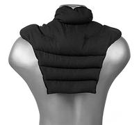 Cervical Vertebrae Neck Strap with Stand Collar and Back - Black - Warm Cherry Stone Cushion