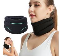 Cervicorrect Neck Brace, Cervicorrect Neck Brace by Healthy Lab Co, Cervicorrect for Snoring, Neck Brace for Neck Pain and Support for Women Men, Neck Brace for Sleeping Soft Foam ( Color : Black )