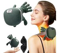 CerviFlex 4D Wireless Massager - Shiatsu Deep Tissue Relief with Heat, 3 Massage Modes Adjustable Simulated Human Hand Design, Cordless Portable for Neck Back Shoulders Legs(1pcs)