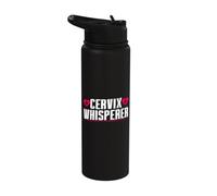 Cervix Whisperer Midwife Stainless Steel Insulated Water Bottle