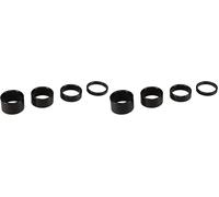 Cervus 4PCS New Quality Alloy Black Headset Spacers 1 1/8" - 5mm, 10mm, 15mm, 20mm (Pack of 2)