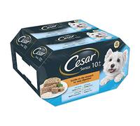 Cesar 10+ - Wet Dog Food for Senior Dogs, Meaty Selection in Jelly, 16 Trays (16 x 150 g)