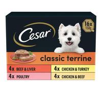Cesar Classic Terrine Mixed Selection Wet Dog Food - 16 x 150g Packets