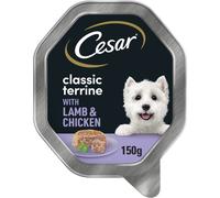 Cesar Classics Terrine - Wet Dog Food for Adult Dogs - Tray with Lamb and Chicken in Jelly - 14 x 150 g