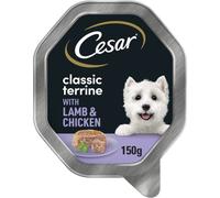 Cesar Classics Terrine - Wet Dog Food for Adult Dogs - Tray with Lamb and Chicken in Jelly - 14 x 150 g
