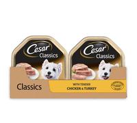 Cesar Classics with Chicken and Turkey Dog Food Multipack - Size: 14 x 150g