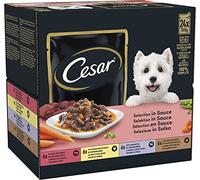 CESAR Deliciously Fresh Dog Pouches Favourites in Sauce 48x100g