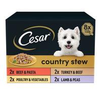 Cesar Deliciously Fresh Pouch Favourites In Jelly 12X100G (Pack Of 4)