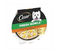 Cesar Fresh Bowls in Gravy 10 x 85g - Chicken with Carrots, Green Beans & Pumpkin