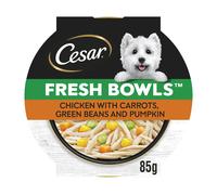 Cesar Fresh Bowls in Gravy 10 x 85g - Chicken with Carrots, Green Beans & Pumpkin