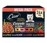 CESAR Natural Goodness Casserole Mixed Selection in Gravy 24x100g