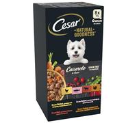 Cesar Natural Goodness Casserole Mixed Selection- Wet Dog Food - for Adult Dogs - in Gravy - 24 x 100 g
