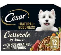 Cesar Natural Goodness Tins Chicken, Fish & Turkey in Gravy 12x400g