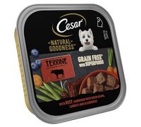 Cesar Natural Goodness- Wet Dog Food - for Adult Dogs - with Beef in Loaf - 16 x 100 g