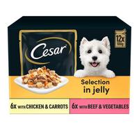 CESAR Senior Dog Pouches Sauce Selection in Jelly 40x100g