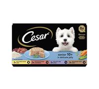Cesar Senior 10+ Variety Pack Delicate Jelly Dog Food 8 x 150g