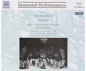 Cesare Baromeo Massenet: Manon (CD) (US IMPORT)
