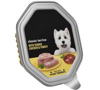 CesarPet Classic Terrine Dog Food Tray with Tender Chicken & Turkey in Loaf - 150g x 1 - Made with Natural Ingredients - Complete Adult Dog Wet Food with Welari Thank You Card | (1 Pack)