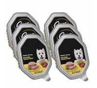 CesarPet Classic Terrine Dog Food Tray with Tender Chicken & Turkey in Loaf - 150g x 6 - Made with Natural Ingredients - Complete Adult Dog Wet Food with Welari Thank You Card | (6 Pack)