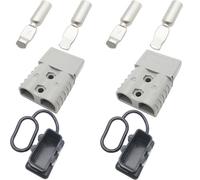 CESFONJER 120A Battery Connectors, 600V Quick Connect Modular Power Connectors Quick Disconnect, Fits 2-4 AWG Wire, for Motorhome, solar batteries, Camper (grey)