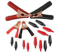 CESFONJER 16 Pcs Insulated Alligator Clips, Battery Cable Clips, Bulk Hardware Alligator Clip Set for Electrical Testing Circuit