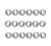 CESFONJER 18 Pcs 688ZZ Miniature Ball Bearing | Metal Steel Double Shielded Deep Groove Ball Bearing 8x16x5mm for Electric Motor, 3D Printer, Model toy