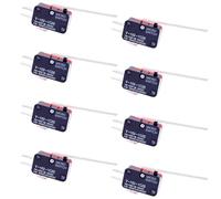 CESFONJER 8 PCS V-153-1C25 Micro Limit Switch Long Hinge Momentary Cherry Push Button SPDT Snap Action Perfect for Arduino, Appliance and Electronic Equipment