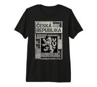 Ceská Republika Brutalist Czech Lion Concrete Architecture Premium T-Shirt