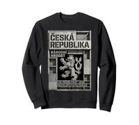 Ceská Republika Brutalist Czech Lion Concrete Architecture Sweatshirt