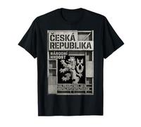 Ceská Republika Brutalist Czech Lion Concrete Architecture T-Shirt