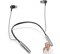 CESLIFF Wireless Rechargeable Hearing Amplifiers - Neckband Amplifier for Adults, Seniors - Noise Canceling, No Whistling, 2 Modes, 5 Volume Control