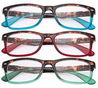 CessBlu Ladies Comfortable 3 Pack Reading Glasses Stylish Frame for Women Reading +2.25